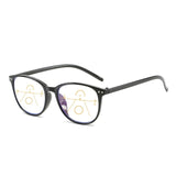 Elbru Anti-blue Light Progressive Multifocal Reading Glasses Women&Men Classic Oversize Frame Presbyopic Glasses With +1.0to+4.0
