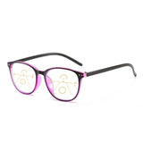Elbru Anti-blue Light Progressive Multifocal Reading Glasses Women&Men Classic Oversize Frame Presbyopic Glasses With +1.0to+4.0