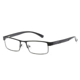 UVLAIK Men Titanium alloy Reading Glasses Non spherical 12 Layer Coated Retro Business Hyperopia Prescription Eyeglasses