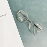 -1.0 to -6.0 Metal Anti-blue Myopia Glasses Women&Men Big Oversized Glasses Frame Nearsighted Prescription Glasses Diopter UV400