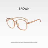 -1.0 to -6.0 Metal Anti-blue Myopia Glasses Women&Men Big Oversized Glasses Frame Nearsighted Prescription Glasses Diopter UV400