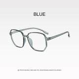 -1.0 to -6.0 Metal Anti-blue Myopia Glasses Women&Men Big Oversized Glasses Frame Nearsighted Prescription Glasses Diopter UV400