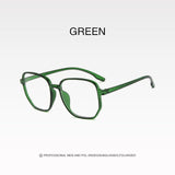 -1.0 to -6.0 Metal Anti-blue Myopia Glasses Women&Men Big Oversized Glasses Frame Nearsighted Prescription Glasses Diopter UV400