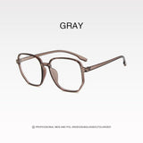 -1.0 to -6.0 Metal Anti-blue Myopia Glasses Women&Men Big Oversized Glasses Frame Nearsighted Prescription Glasses Diopter UV400