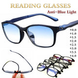 Reading Glasses Men Anti Blue Presbyopic Eyeglasses Antifatigue Computer Eyewear +0.0 +1.0 +1.5 +2.0 +2.5 +3.0 +3.5 +4.0