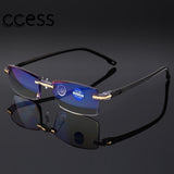 New High-end Diamond Trimming Glasses Anti Blue Light Frameless women men Glasses Reading Glasses+1.0+1.5+2.0+2.5+3.0+3.5+4.0