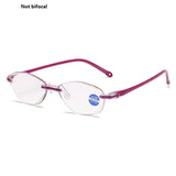 New High-end Diamond Trimming Glasses Anti Blue Light Frameless women men Glasses Reading Glasses+1.0+1.5+2.0+2.5+3.0+3.5+4.0